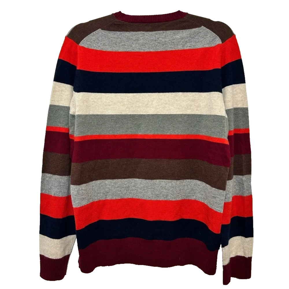 Jack Spade Bleeker Street Cashmere Wool Striped Sweater Men's Pullover XXL - Picture 3 of 4